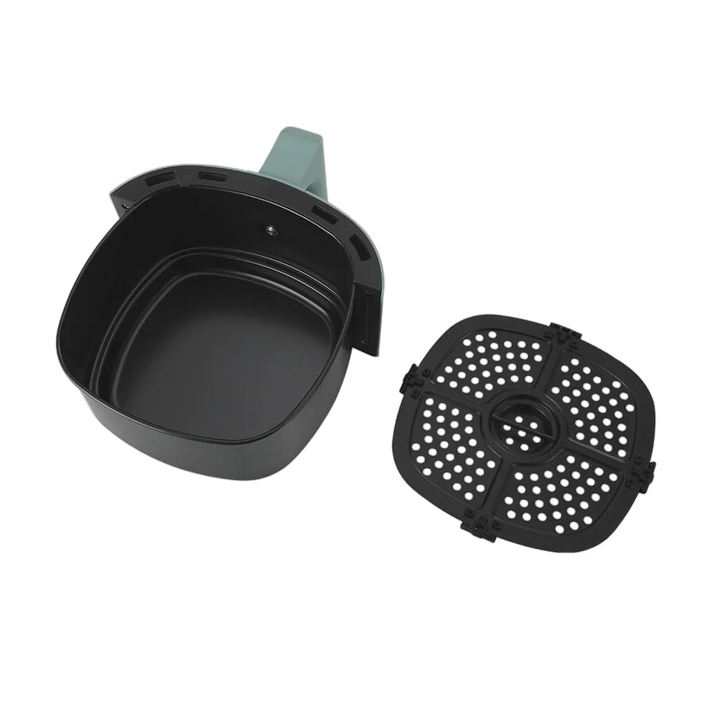 Compact 2.2 Qt Sage Green Air Fryer - Healthy Cooking with Automatic Shut-Off & Nonstick Convenience