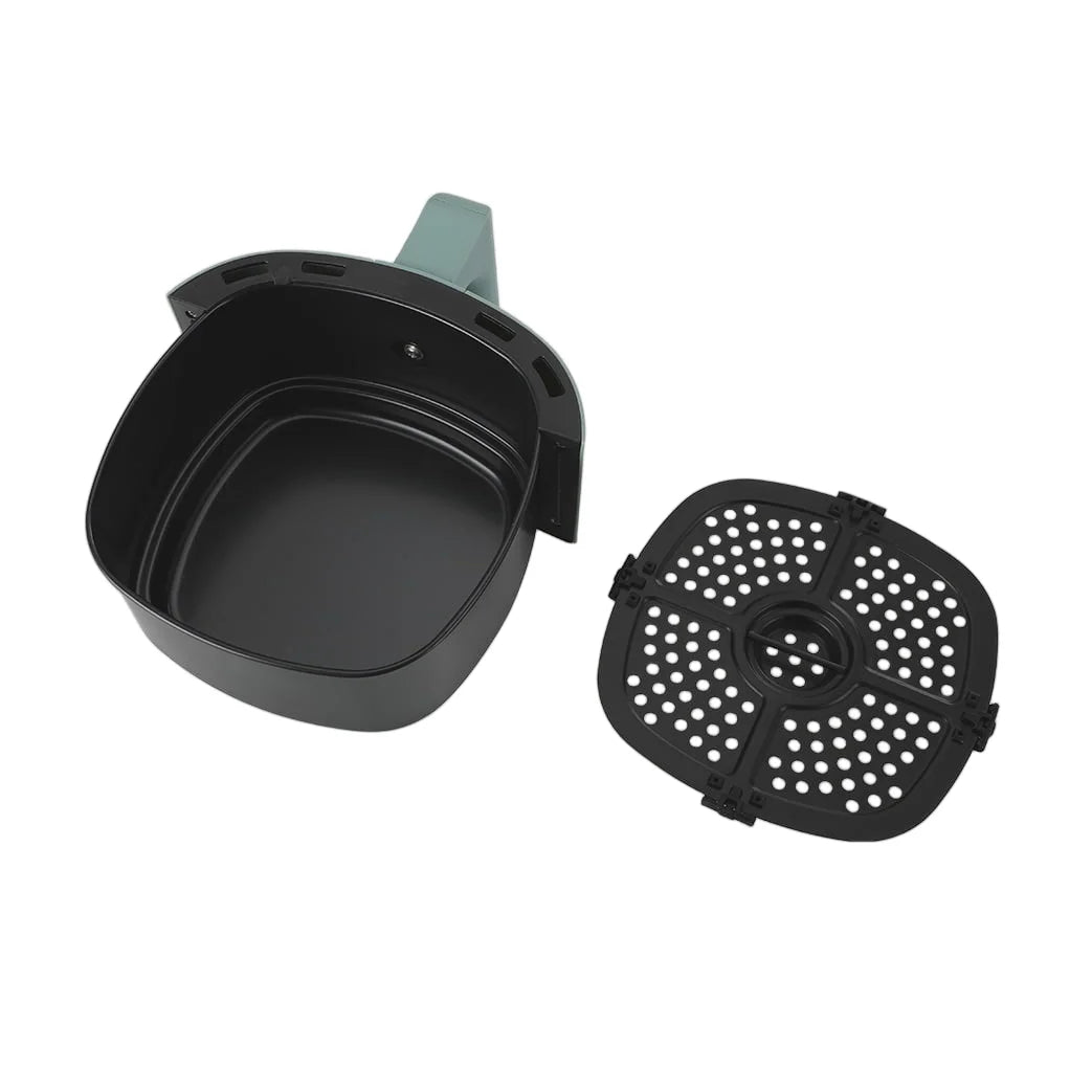 Compact 2.2 Qt Sage Green Air Fryer - Healthy Cooking with Automatic Shut-Off & Nonstick Convenience