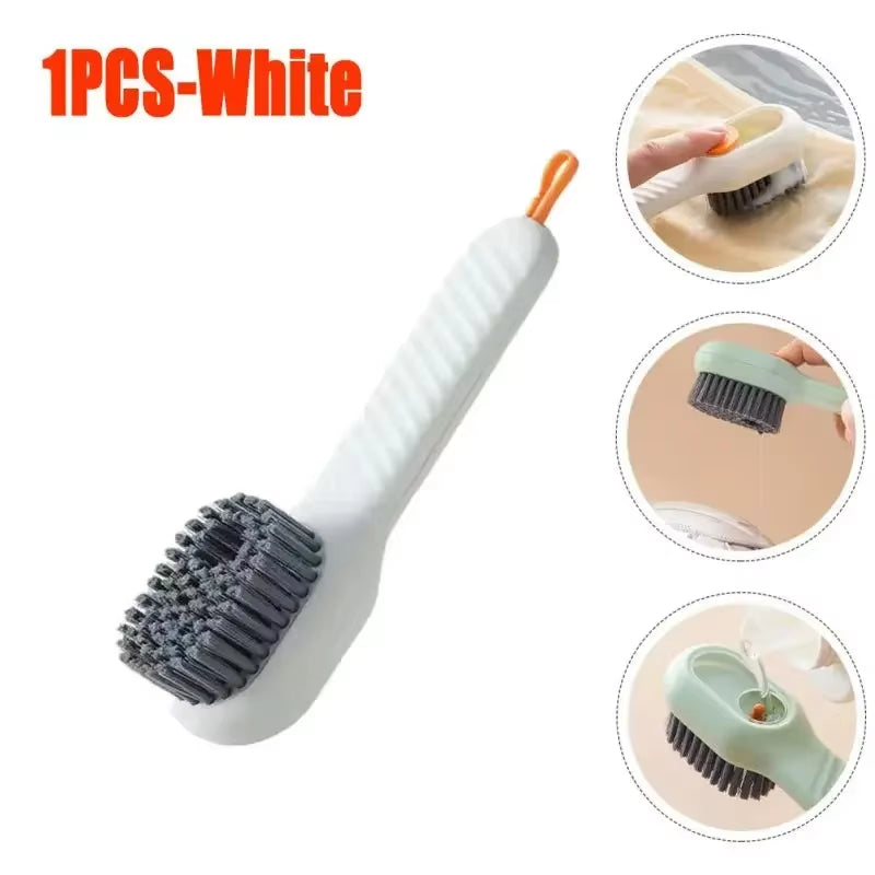Ultimate Fashion Multifunctional Shoe Brush - Soft Bristles & Automatic Liquid Dispenser for Effortless Cleaning of Shoes and Household Items