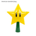 20CM Super Star Light Figure Handheld Christmas Tree Topper Decoration Star Pendant Peak Xmas Tree Top Desk Lamp for Gifts