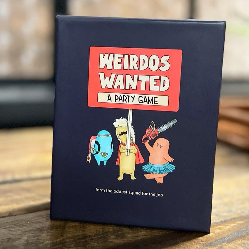 Weirdos Wanted: A Humorous Travel-Sized Party Game for 4-8 Players of All Ages