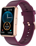 Fitness Tracker - IP68 Waterproof Fitness Watch for Men and Women, Full Touch Screen with Step and Calorie Counter, Sleep Tracker, and Alarm Clocks (Purple)