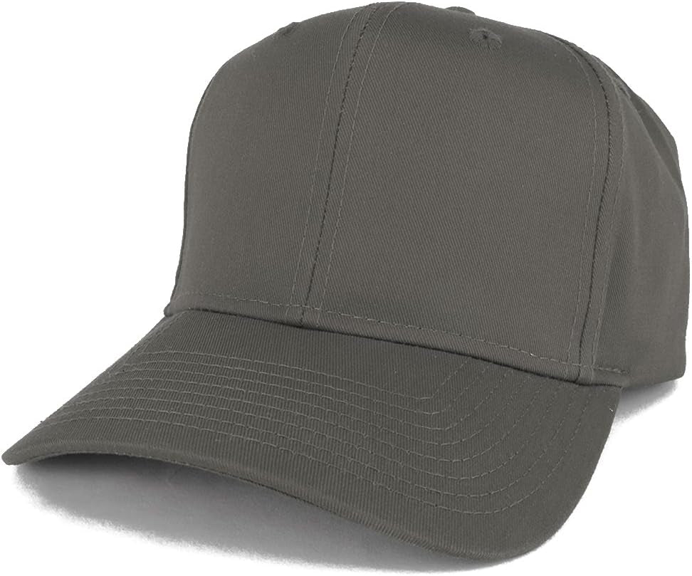 XXL Oversized High Crown Adjustable Solid Baseball Cap