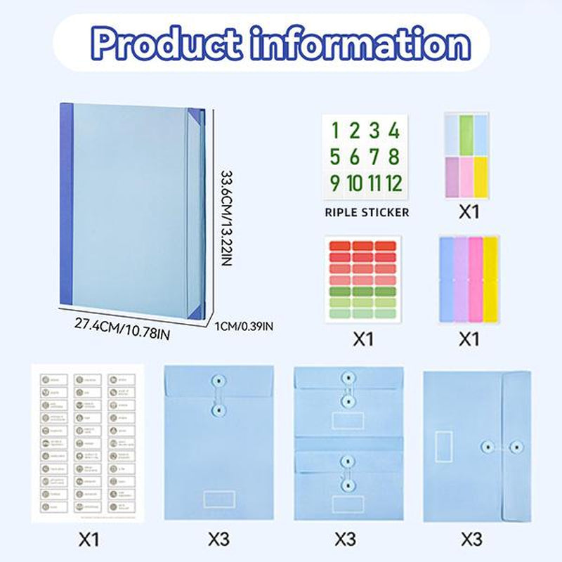 Ultimate Accordion File Organizer - Keep Your Important Documents Safe and Accessible!