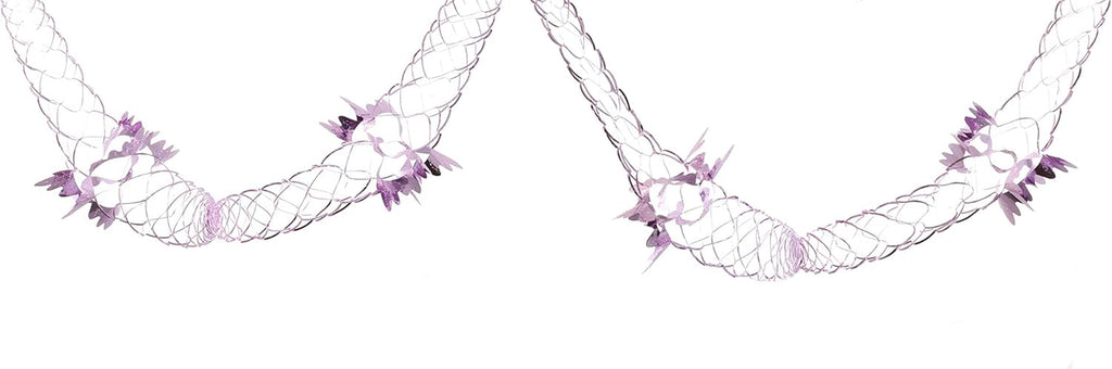 ® Set of 2 9Ft Baby Pink Garland Festive Hanging Decorations