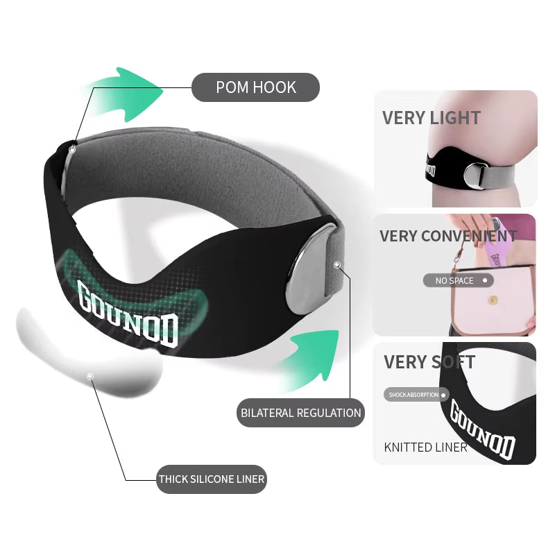 Ultimate Patella Tendon Knee Strap - Pain Relief and Support for Basketball Enthusiasts with Silicone Elasticity