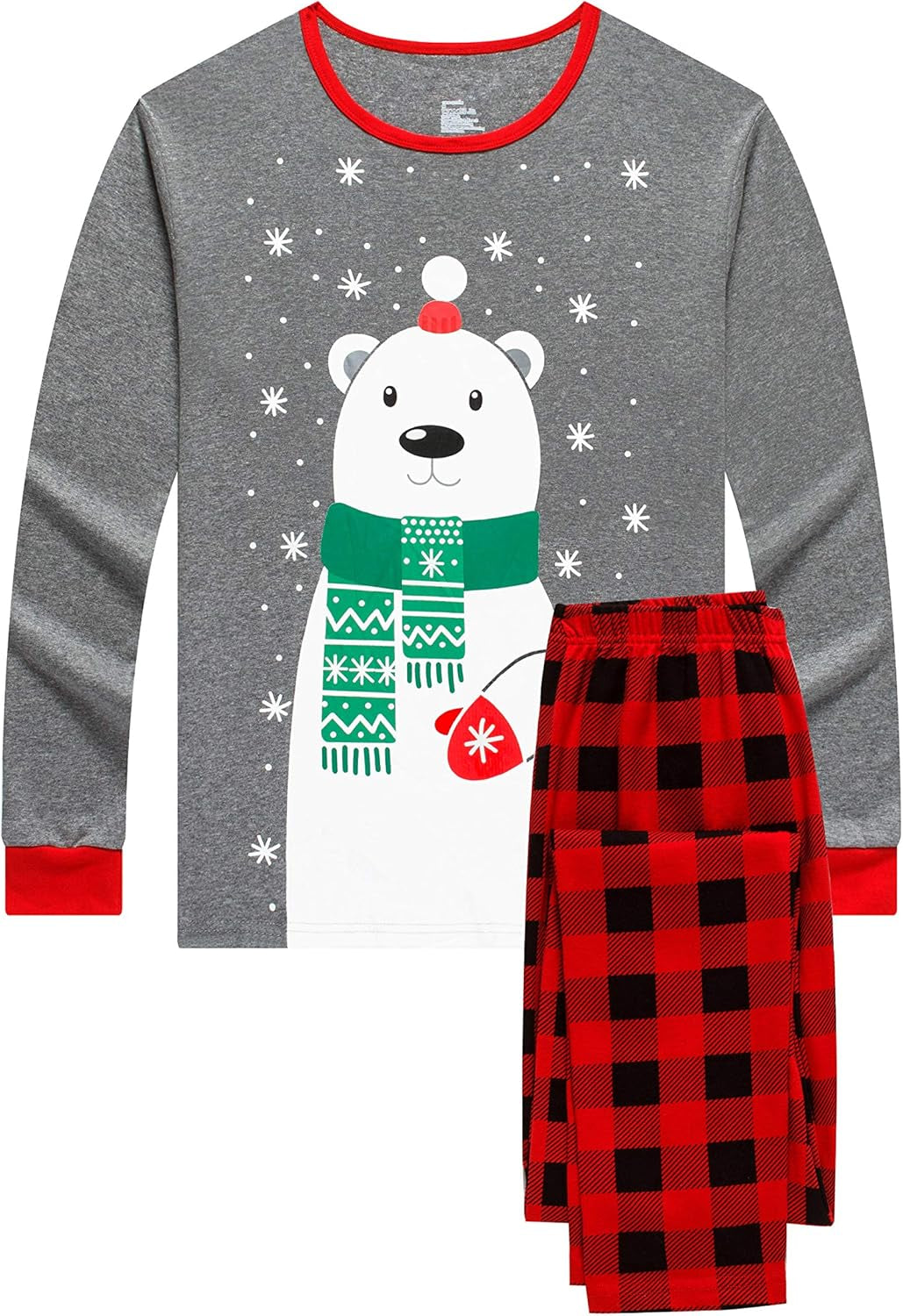 Cozy Up This Christmas with Our Family Matching Pajamas Set Featuring Adorable Polar Bears - Perfect for Holiday Fun!