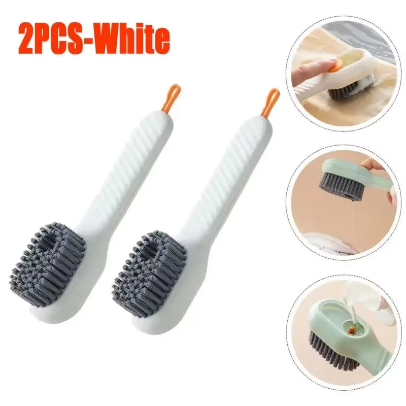 Ultimate Fashion Multifunctional Shoe Brush - Soft Bristles & Automatic Liquid Dispenser for Effortless Cleaning of Shoes and Household Items