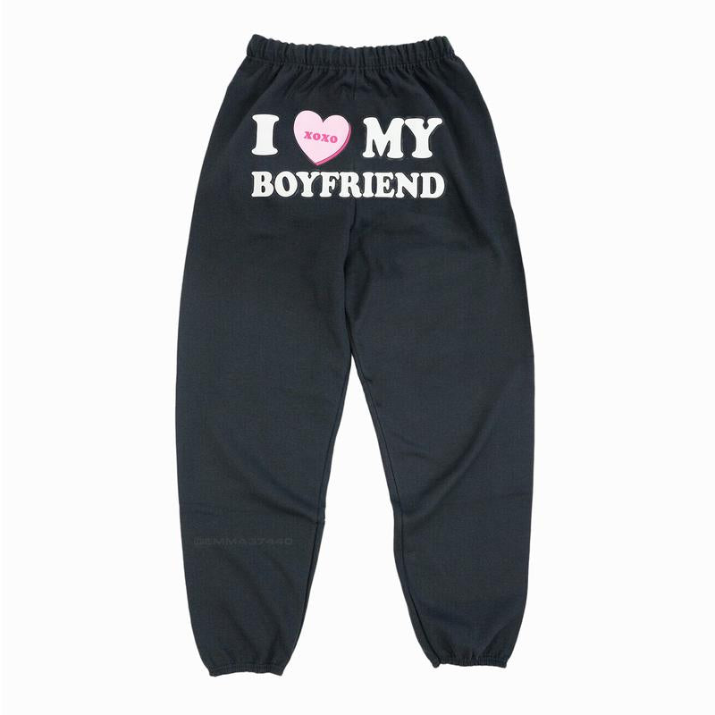 Heart My Boyfriend Sweatpants | Ideal Valentine's Day Gift for Him