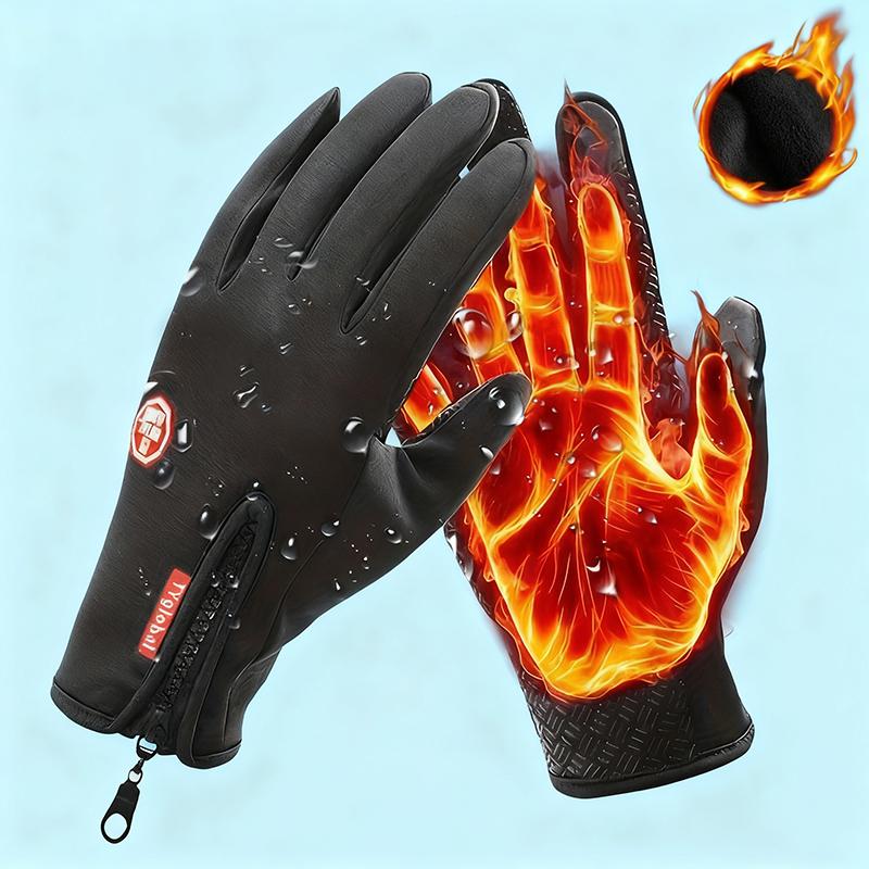 Professional Outdoor Winter Gloves with Touchscreen Capability and Windproof Full-Finger Design for Sports, Travel, and Everyday Use