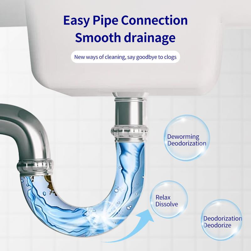 Pipeline Dredging Agent 300G - Ultimate Drain Clog Remover for Effortless Plumbing Maintenance in Kitchens, Bathrooms, and Toilets