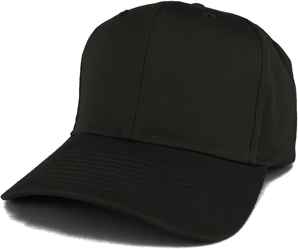 XXL Oversized High Crown Adjustable Solid Baseball Cap