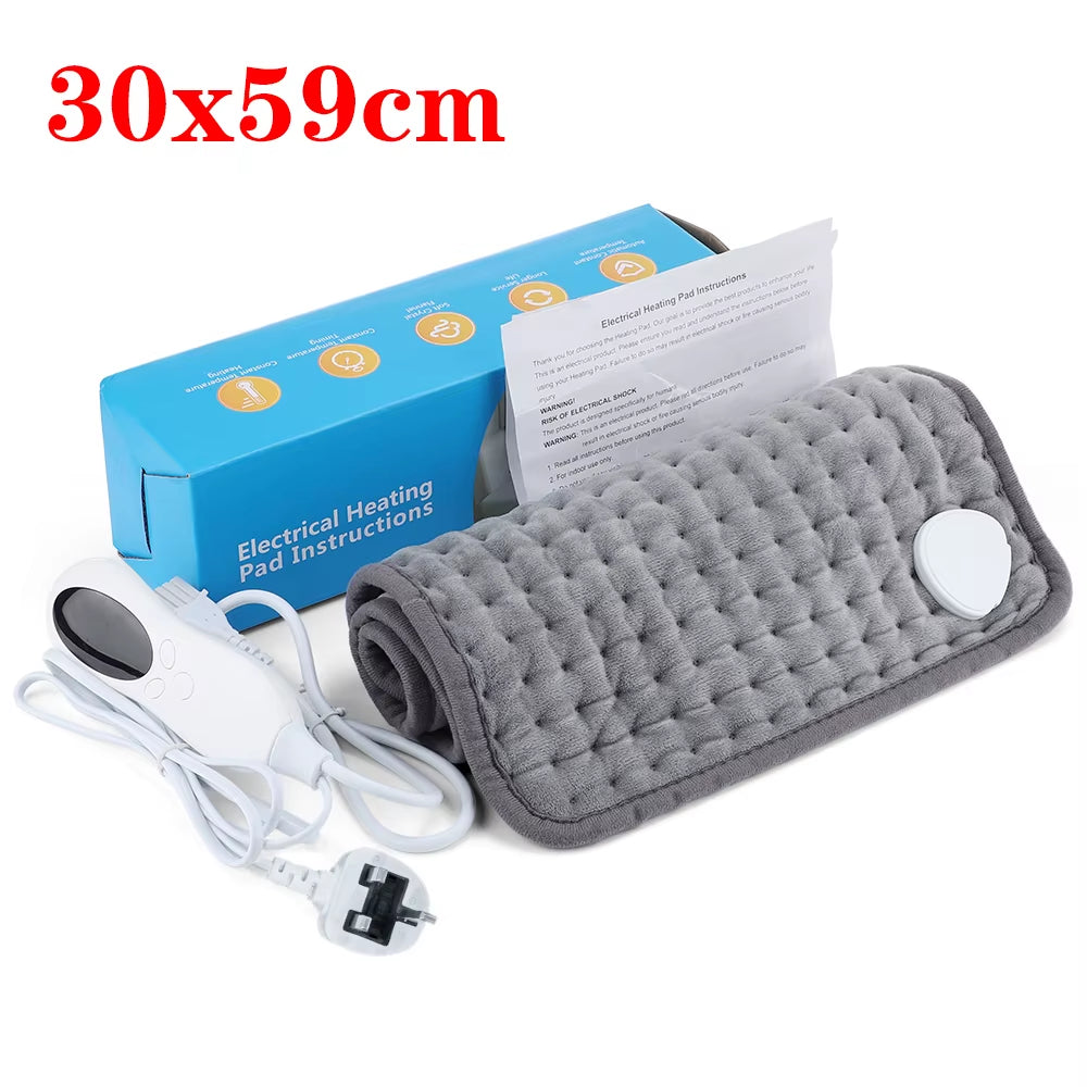 Washable Electric Heating Pad Heat Therapy Thermal Massage Mat Winter Warmer Blanket for Shoulder Body Abdomen Back Pain Relief