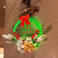 Illuminate Your Holidays with the 30CM Luminous Christmas Garland – Perfect Door Hanging Decoration!