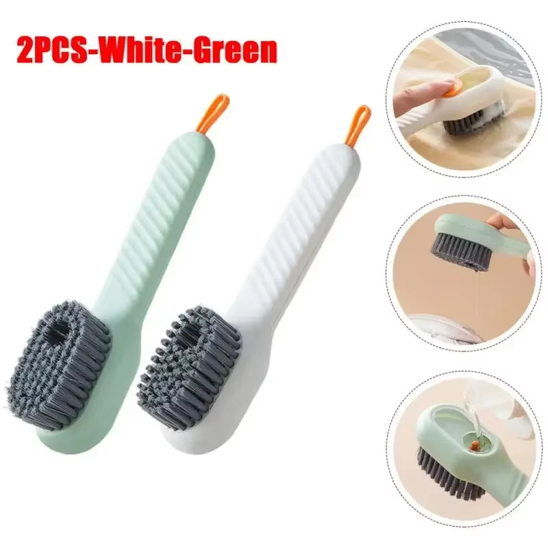 Ultimate Fashion Multifunctional Shoe Brush - Soft Bristles & Automatic Liquid Dispenser for Effortless Cleaning of Shoes and Household Items