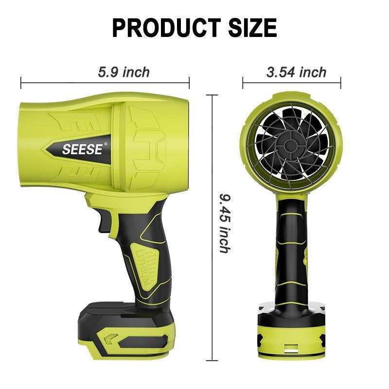 SEESE Turbo Jet Blower - High-Performance Cordless Handheld Blower for Snow and Leaves, Lightweight Design for Effortless Operation, Ideal for Automotive Drying and Gift Giving