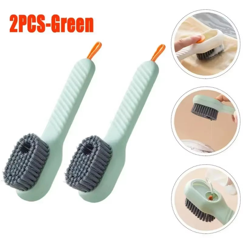 Ultimate Fashion Multifunctional Shoe Brush - Soft Bristles & Automatic Liquid Dispenser for Effortless Cleaning of Shoes and Household Items