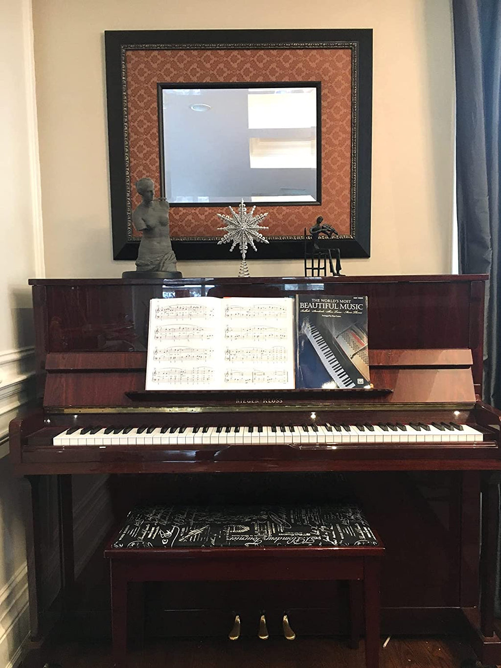 8-Inch Silver Glittered Filigree Christmas Star Tree Topper and Home Décor Ornament