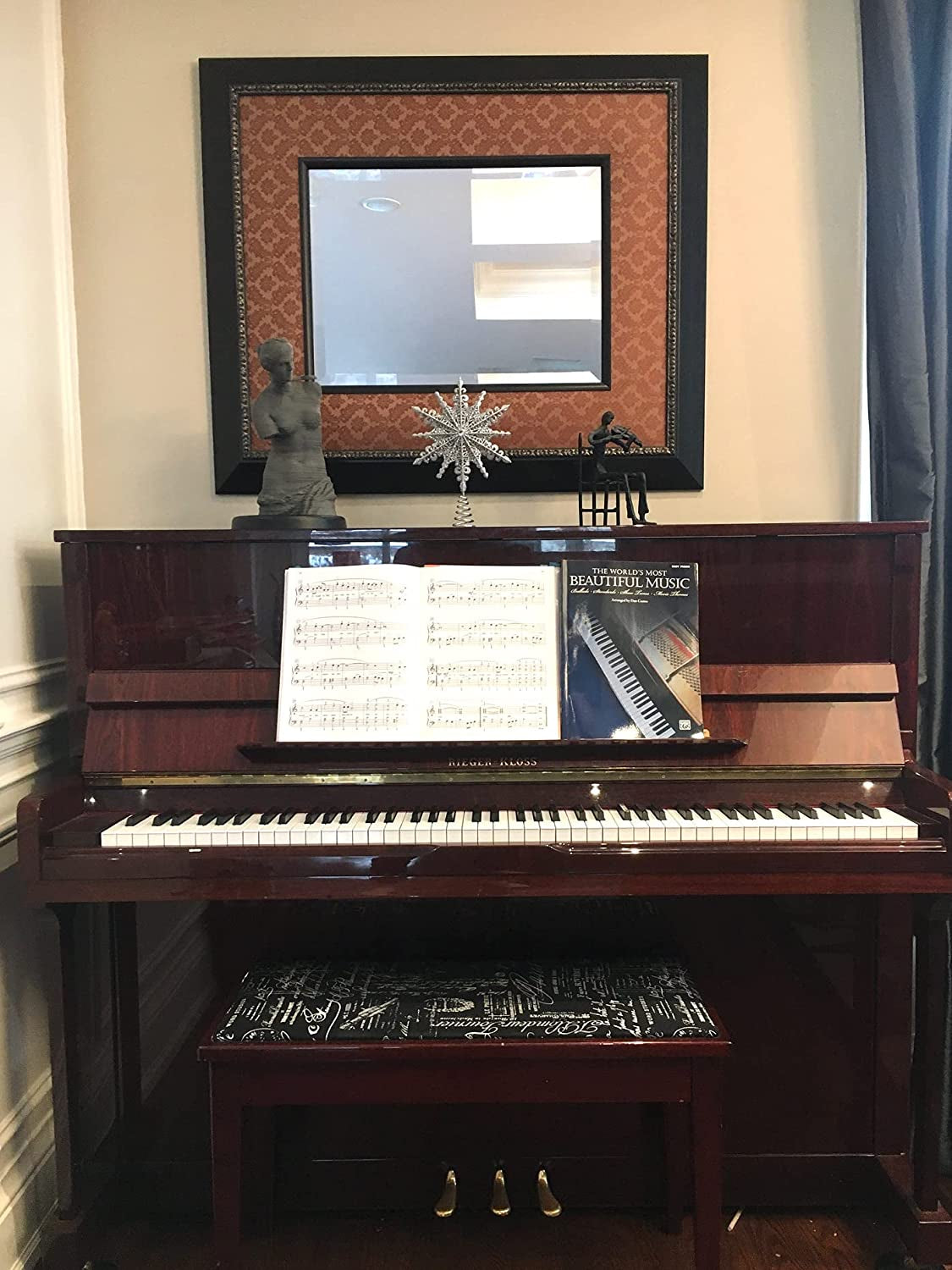 8-Inch Silver Glittered Filigree Christmas Star Tree Topper and Home Décor Ornament