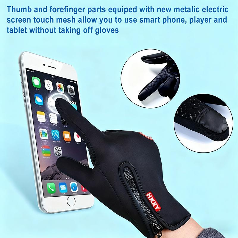 Professional Outdoor Winter Gloves with Touchscreen Capability and Windproof Full-Finger Design for Sports, Travel, and Everyday Use