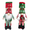 Festive Christmas Gnome Refrigerator Door Handle Covers - Kitchen Appliance Decor for Fridge, Microwave, and Dishwasher - Ideal Holiday Party Favors and Ornaments