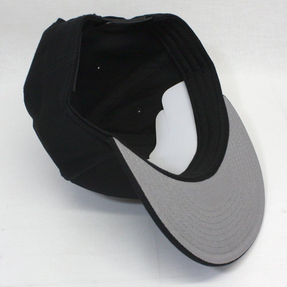 Classic Plain Cotton Twill Adjustable Flat Bill Snapback Caps