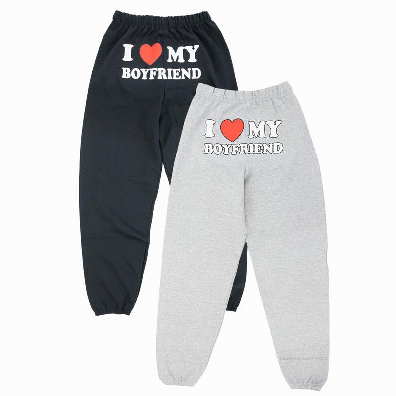 Heart My Boyfriend Sweatpants | Ideal Valentine's Day Gift for Him