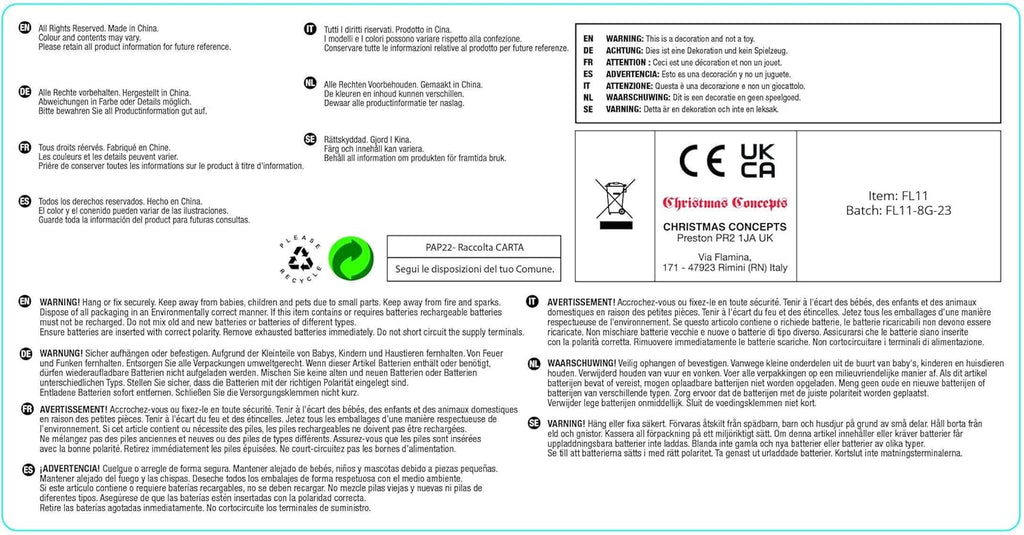® Set of 2 9Ft Baby Pink Garland Festive Hanging Decorations