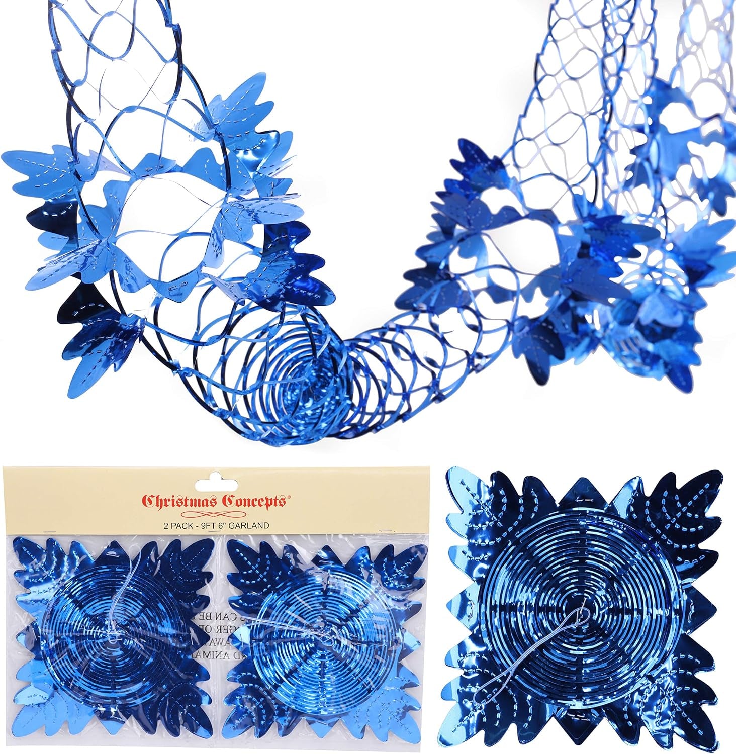 ® Set of 2 9Ft Baby Pink Garland Festive Hanging Decorations