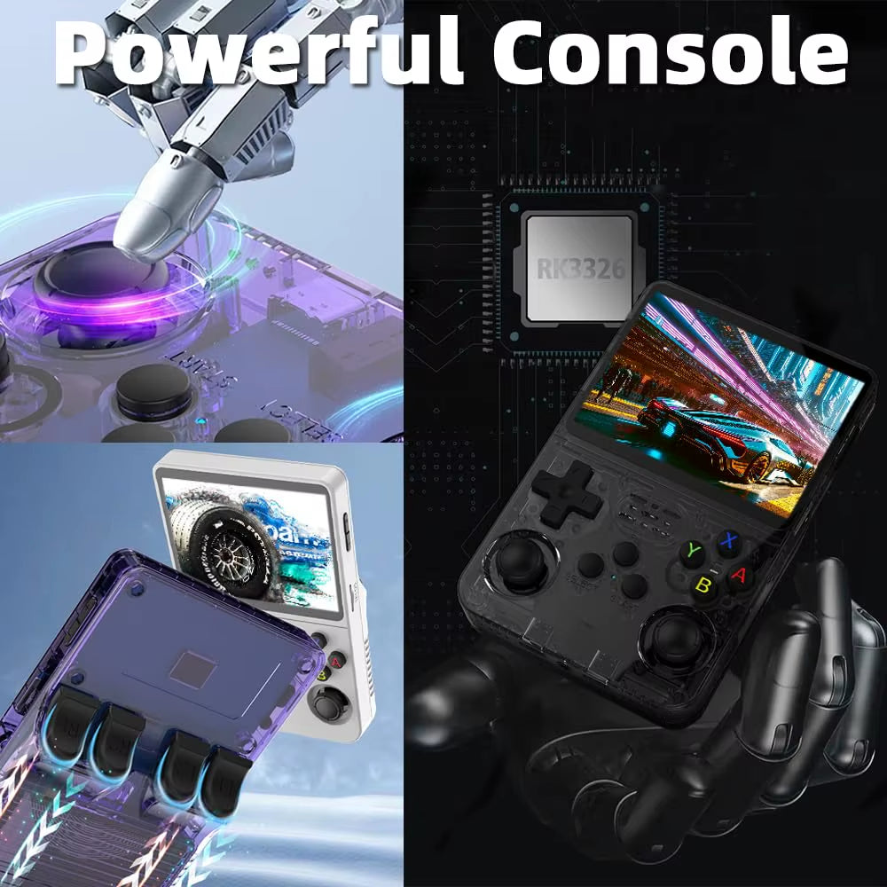 R36S Retro Handheld Game Console - 20,000 Classic Games, 3.5" HD Display, Portable & Powerful with Arkos 2.0 System