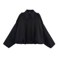 Chic 2025 Women's Suede Textured Bomber Jacket - Stylish Long Sleeve Lapel Coat for Casual Autumn/Winter Wear