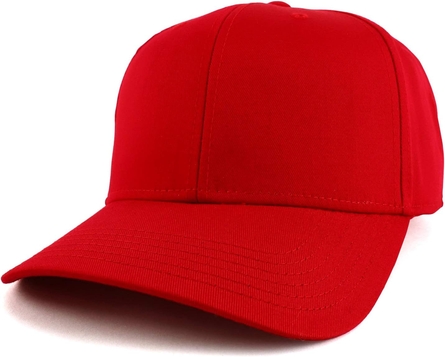 XXL Oversized High Crown Adjustable Solid Baseball Cap