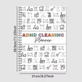 ADHD Cleaning Planner Bundle – Includes Home Cleaning Schedule, Weekly, Monthly, Year-Round Cleanliness Tips, Family Chore Chart