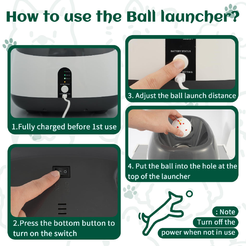 Automatic Dog Ball Launcher - Interactive Fetch Toy for Endless Fun with Your Pup