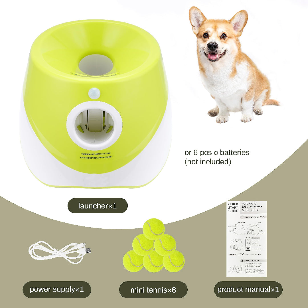 Automatic Dog Ball Launcher - Interactive Fetch Toy for Endless Fun with Your Pup