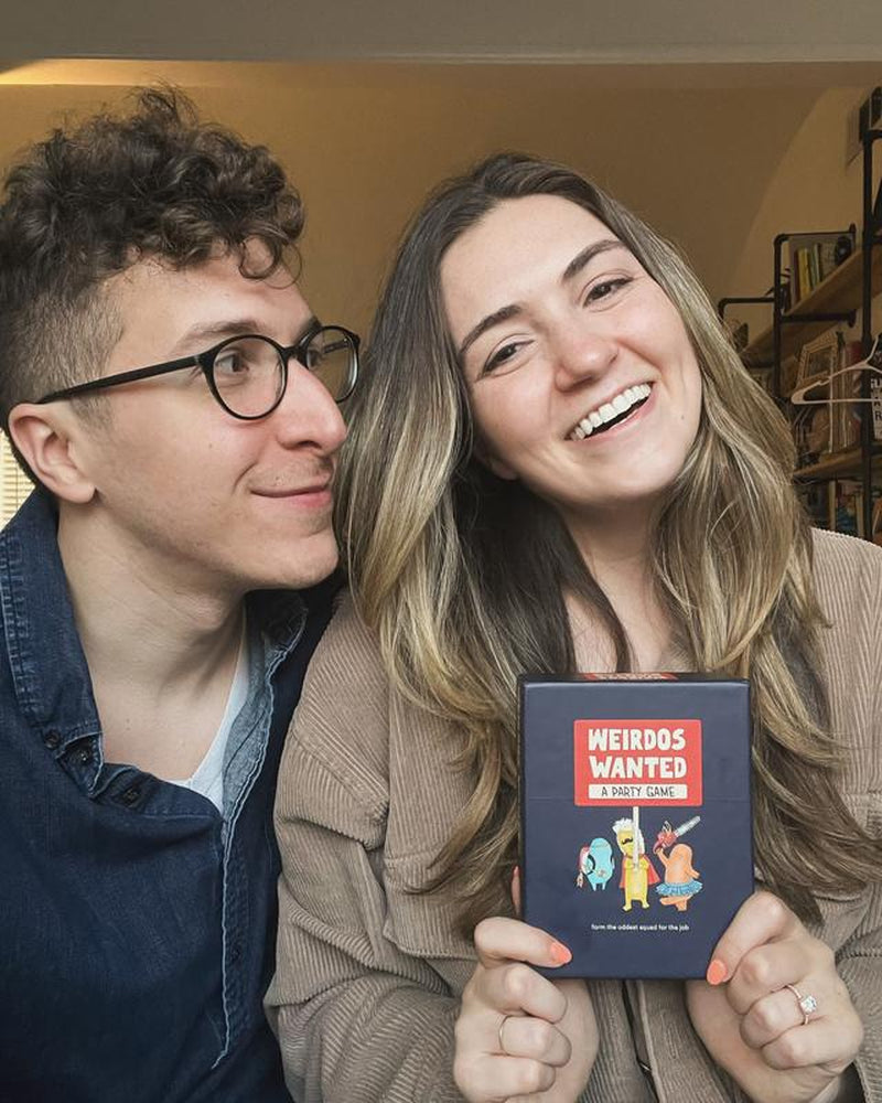 Weirdos Wanted: A Humorous Travel-Sized Party Game for 4-8 Players of All Ages