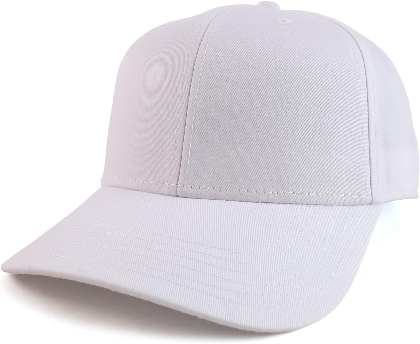 XXL Oversized High Crown Adjustable Solid Baseball Cap