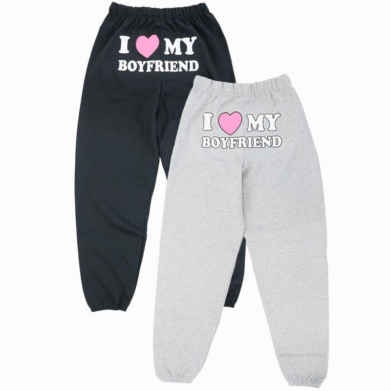 Heart My Boyfriend Sweatpants | Ideal Valentine's Day Gift for Him