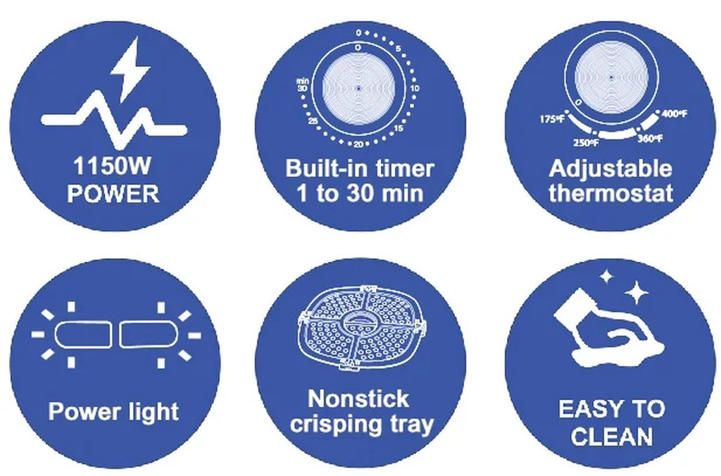 Compact 2.2 Qt Sage Green Air Fryer - Healthy Cooking with Automatic Shut-Off & Nonstick Convenience