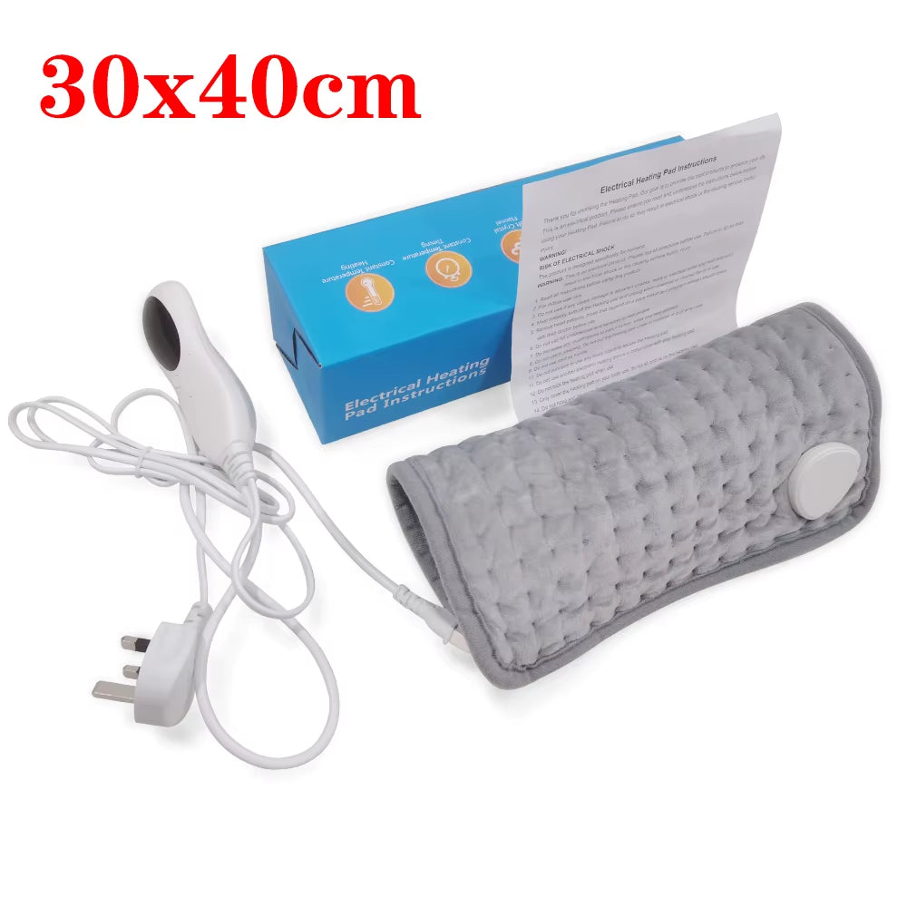 Washable Electric Heating Pad Heat Therapy Thermal Massage Mat Winter Warmer Blanket for Shoulder Body Abdomen Back Pain Relief