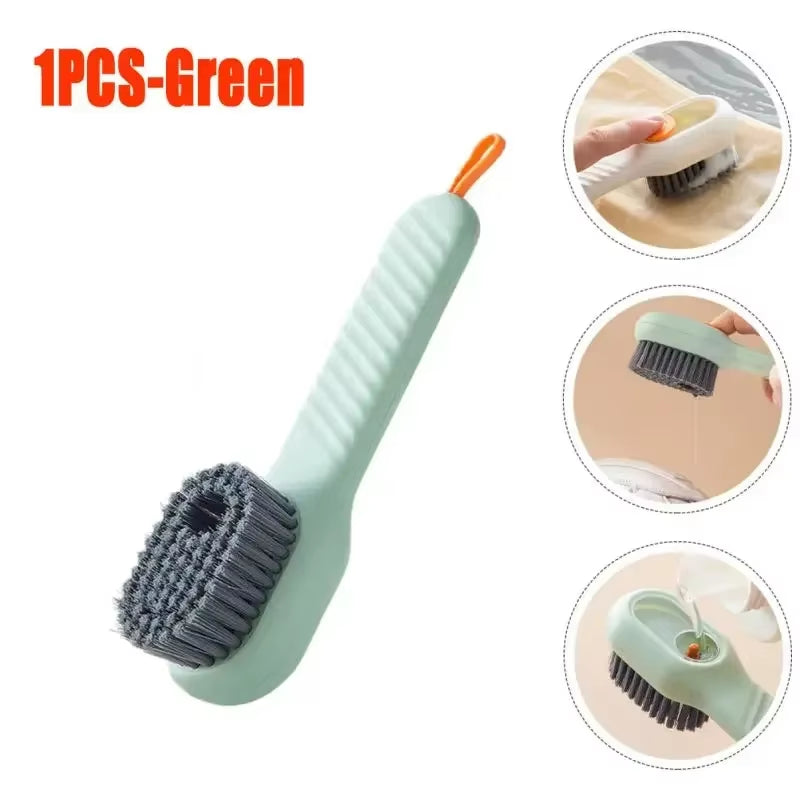 Ultimate Fashion Multifunctional Shoe Brush - Soft Bristles & Automatic Liquid Dispenser for Effortless Cleaning of Shoes and Household Items