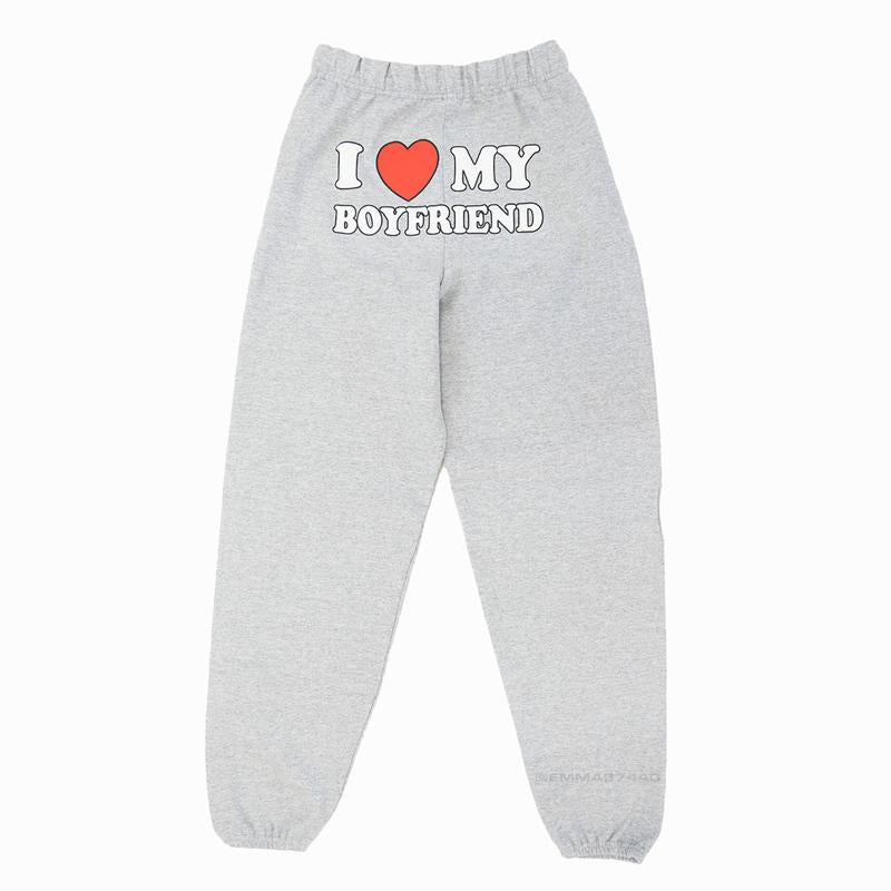 Heart My Boyfriend Sweatpants | Ideal Valentine's Day Gift for Him