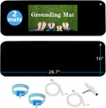 Grounding Mat Kit (2-Pack) - Includes Two 10" x 26.7" Grounding Mats, Grounding Adapter, Two 15-Foot Cords, and Two Grounding Wristbands for Enhanced Indoor Wellness and Full Body Balance