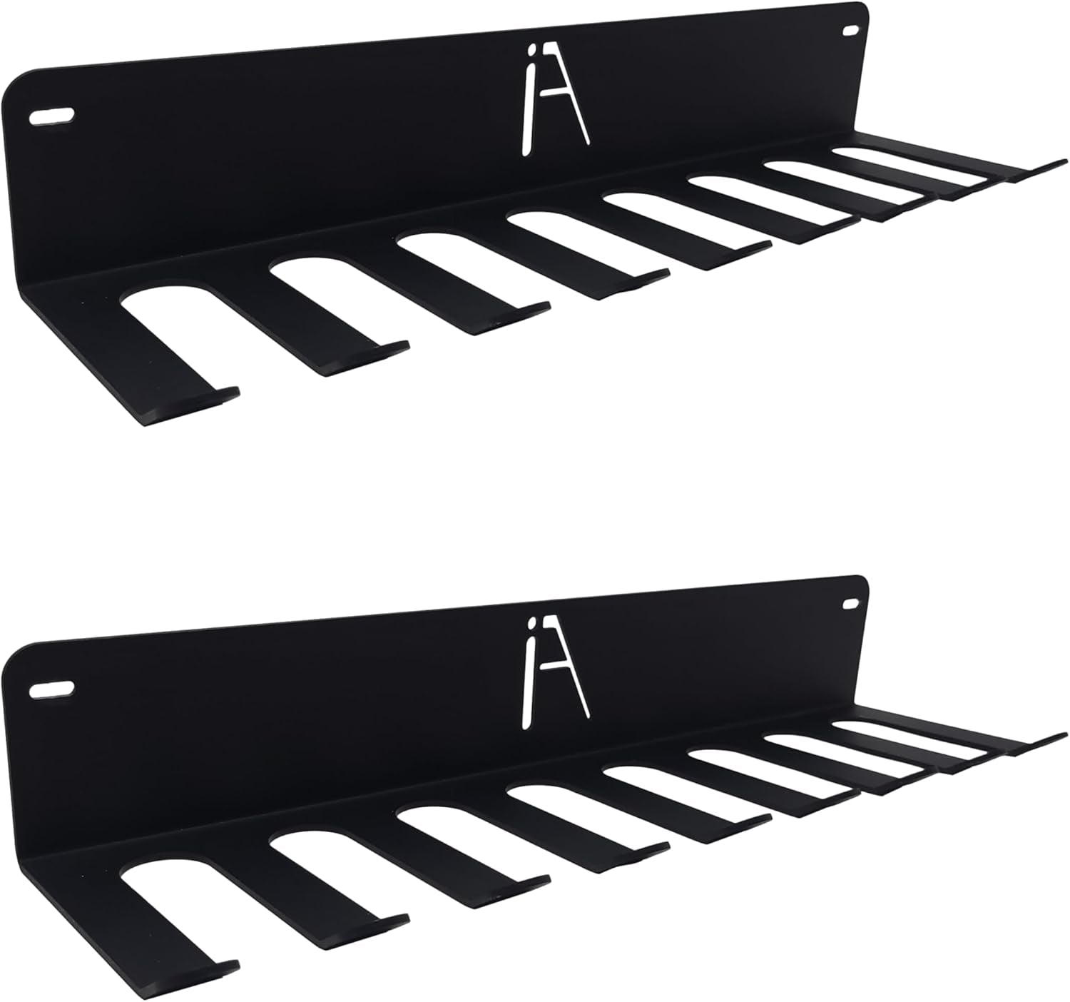 USA Omega Beast Heavy-Duty Gym Storage Rack with 11 Hooks - Wall Organizer for Resistance Bands, Jump Ropes, Barbells, Lifting Belts, and Cable Attachments