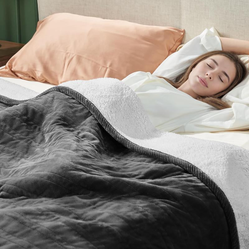 Experience Ultimate Comfort with the TEHANLD Electric Wearable Heated Blanket – Cozy Up with Foot Pockets, Sleeves, and 6 Heat Settings!