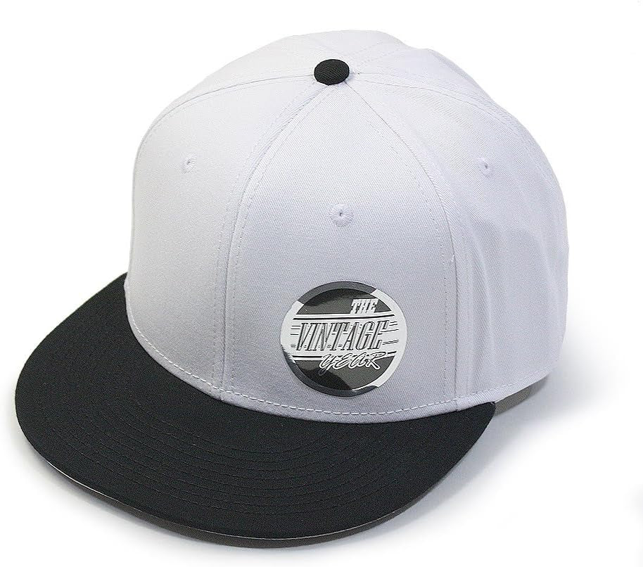 Classic Plain Cotton Twill Adjustable Flat Bill Snapback Caps