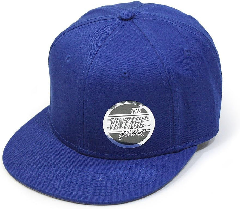 Classic Plain Cotton Twill Adjustable Flat Bill Snapback Caps