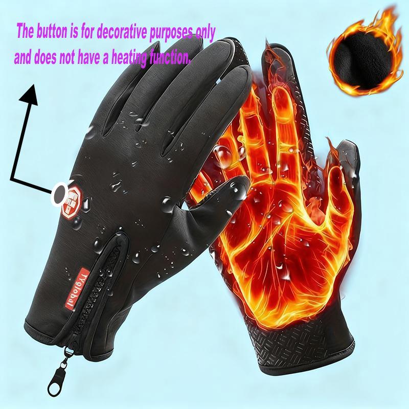 Professional Outdoor Winter Gloves with Touchscreen Capability and Windproof Full-Finger Design for Sports, Travel, and Everyday Use