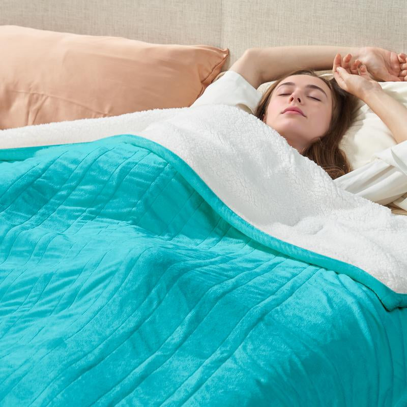 Experience Ultimate Comfort with the TEHANLD Electric Wearable Heated Blanket – Cozy Up with Foot Pockets, Sleeves, and 6 Heat Settings!