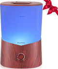Premium 3000 ML Essential Oil Diffuser and Humidifier - 3 Liter Capacity Aromatherapy Diffuser for Large Rooms, Dark Wood Grain Finish